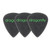 Dragonfly TD-HG Matte Teardrop Guitar Pick 0.76mm - Gray (3-Pack)