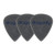 Dragonfly TD-HG Matte Teardrop Guitar Pick 1.16mm - Gray (3-Pack)