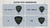 Dragonfly TD-HG Matte Teardrop Guitar Pick 1.16mm - Gray (3-Pack)
