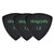 Dragonfly TR Triangle Guitar Pick 1.2mm - Black (3-Pack)