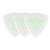 Dragonfly TR Triangle Guitar Pick 0.6mm - White (3-Pack)