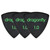 Dragonfly TRM Mini Triangle Guitar Pick 1.0mm - Black (3-Pack)