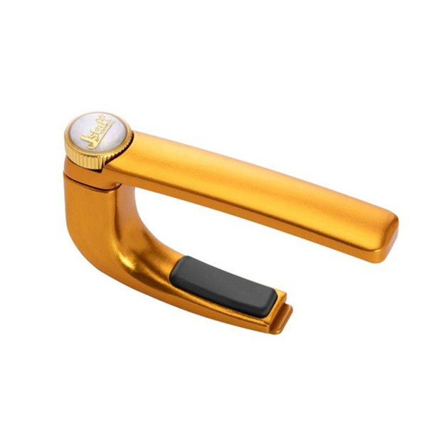 Jstaff J1 Cartridge Capo for Acoustic Guitar – Aluminum Compact Design Yellow