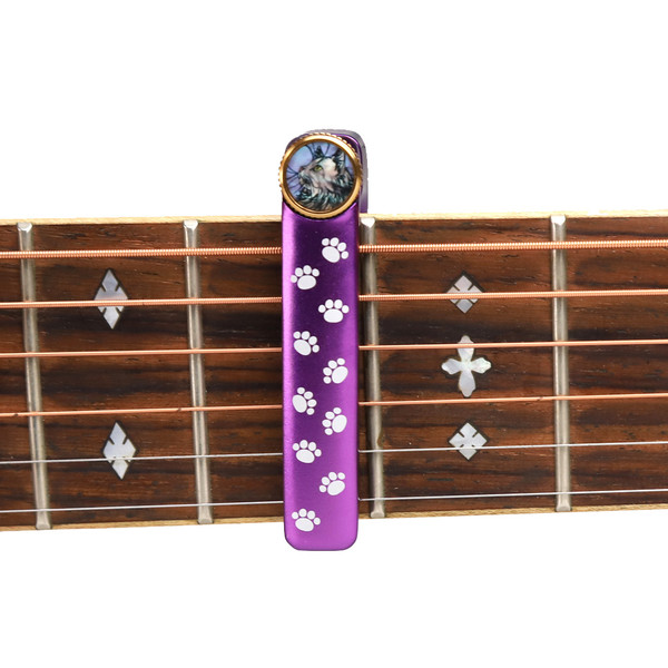 Jstaff J1s Cartridge Capo for Acoustic and Classical Guitar – Aluminum Compact Design Cat Footprints