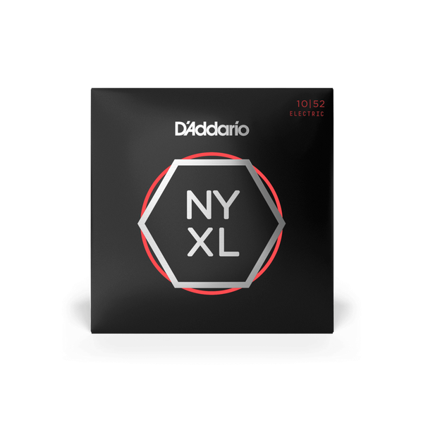 D'Addario NYXL1052 Nickel Wound Electric Guitar Strings Light Top/Heavy Bottom Gauge (10-52) – Superior Strength and Powerful Low End