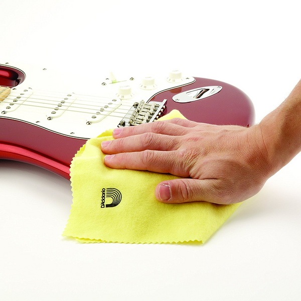 D'Addario Planet Waves PW-PC2 Untreated Polishing Cloth – Double Napped Cotton Flannel for Safe Instrument Cleaning