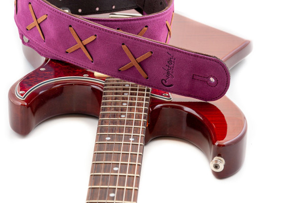 RightOn! Legend D. Gilmour Inspired Guitar Strap - Pink