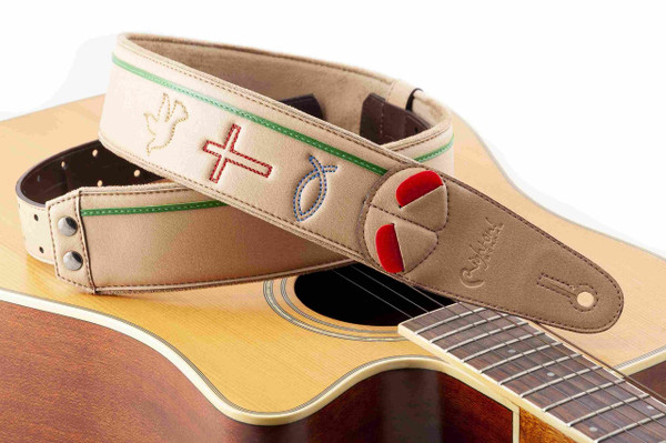 RightOn! Miracle Christian Religious Guitar Strap – Inspirational Design