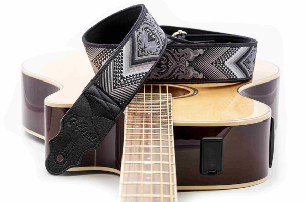 RightOn! Standard Plus Arrow Guitar Strap BLACK
