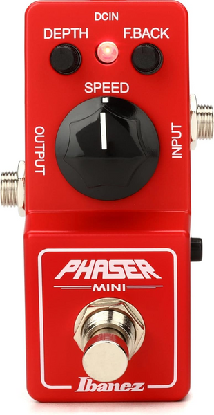 Ibanez PHMINI Phaser Mini Pedal - Made in Japan 4/6 Stage Analog Phaser