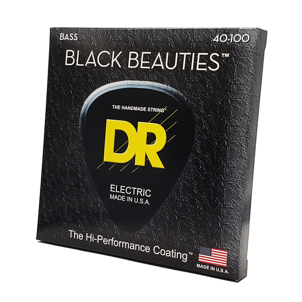 DR Strings BKB-40 Black Beauties Light 40-100 Bass Guitar Strings