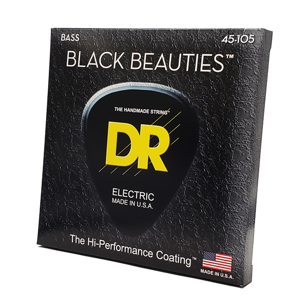 DR Strings BKB-45 Black Beauties Medium 45-105 Bass Guitar Strings