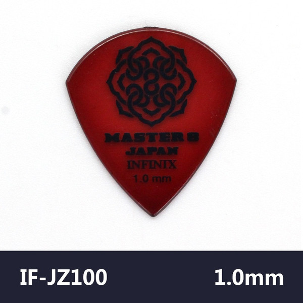 MASTER 8 JAPAN INFINIX Jazz Type 1.0mm Guitar Pick – Clear Red