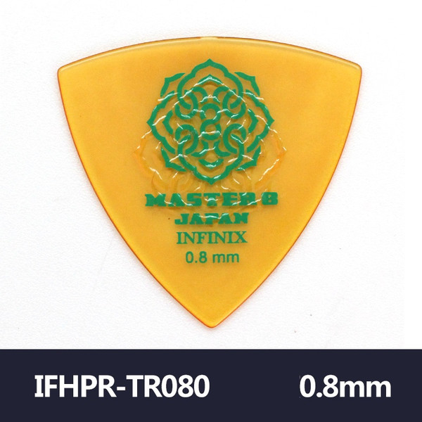MASTER 8 JAPAN INFINIX Hard Polish with Rubber Grip Triangle 0.8mm – Clear Yellow