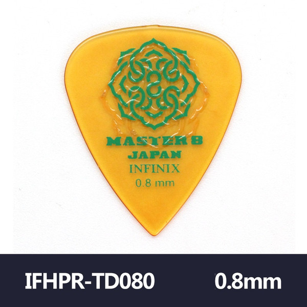 MASTER 8 JAPAN INFINIX Hard Polish with Rubber Grip Teardrop 0.8mm – Clear Yellow