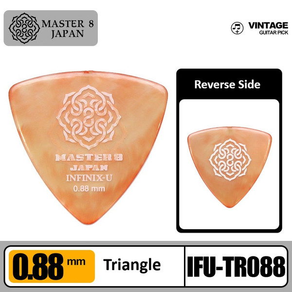 MASTER 8 JAPAN INFINIX‑U Triangle 0.88mm with Hard Grip – Lite Orange