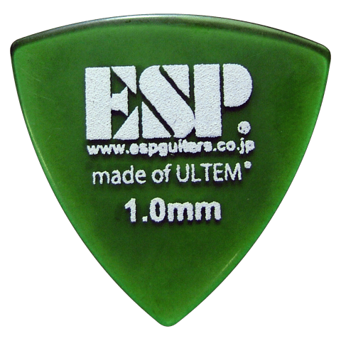 ESP PD-PSU10 Ultem 1.0mm Green Triangle Guitar Pick