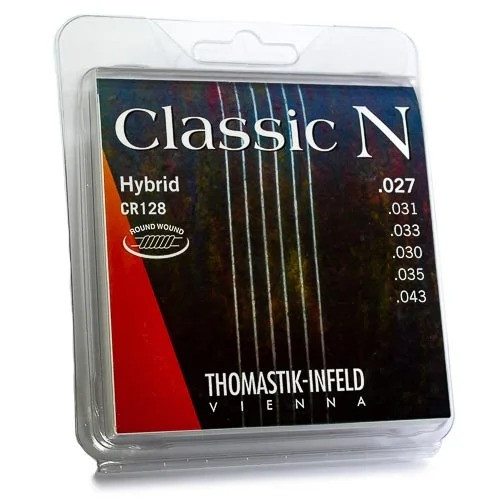 Thomastik-Infeld CR128 Classic N Superlona Classical Guitar Strings Normal Tension (Roundwound Basses + High-Density Synthetic G)