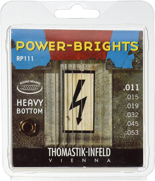 Thomastik-Infeld RP111 Power-Brights Heavy Bottom Electric Guitar Strings Medium Top / Heavy Bottom (.011-.053)