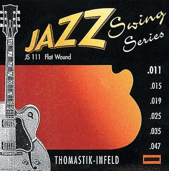 Thomastik-Infeld JS111 Jazz Swing Flatwound Jazz Guitar Strings Light (.011-.047)