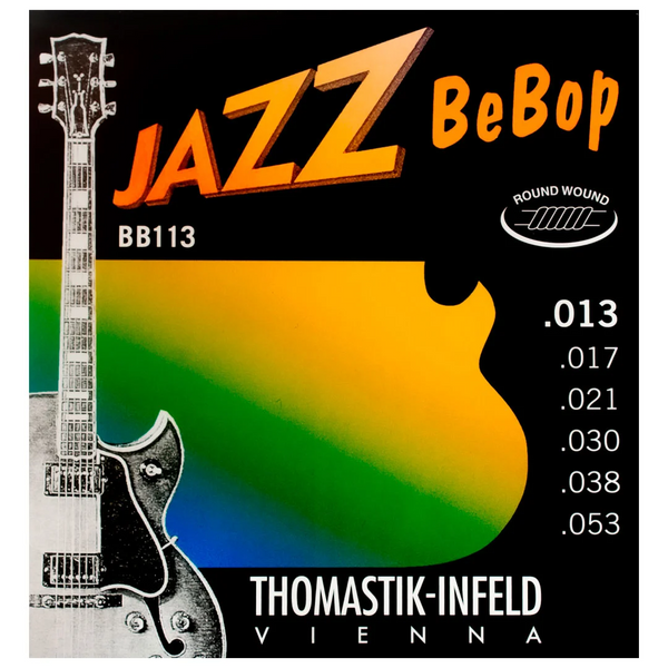 Thomastik-Infeld BB113 Jazz Bebop Round Wound Jazz Guitar Strings Medium Light (.013-.053)
