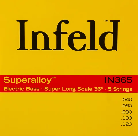 Thomastik-Infeld IN365 Infeld Superalloy Round Wound Bass Guitar Strings 5-String Super Long Scale 36" (.040-.120)