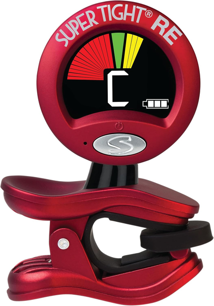 Snark ST-2 RE Super Tight Rechargeable Clip-On Chromatic Tuner for All Instruments (Red)