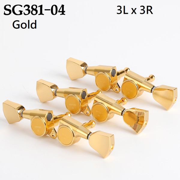 Gotoh SG381-04 GG Guitar Tuning Machines 3Lx3R Set — Gold
