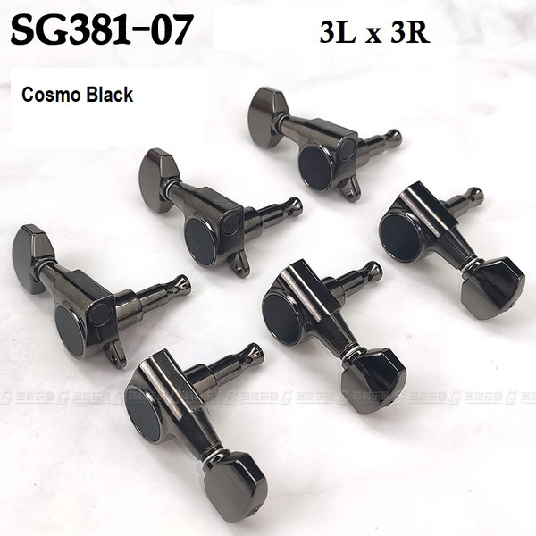 Gotoh SG381-07 C Guitar Tuning Machines 3Lx3R Set — Chrome