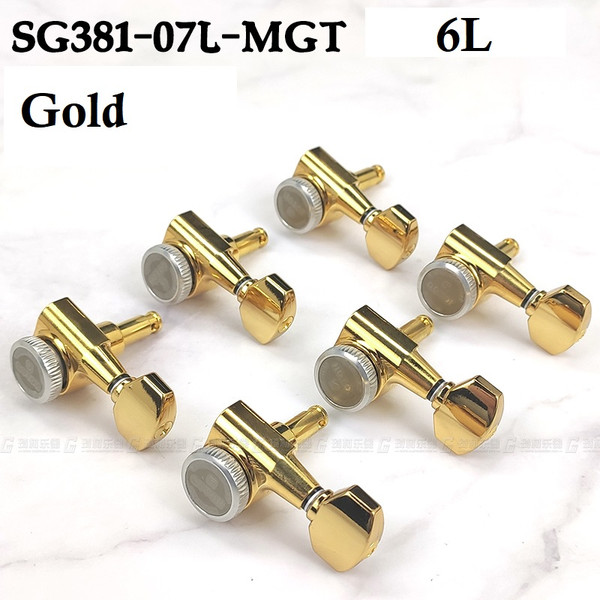 Gotoh SG381-07 MG-T Magnum Lock Guitar Tuning Machines 6-In-Line (L6) — Gold