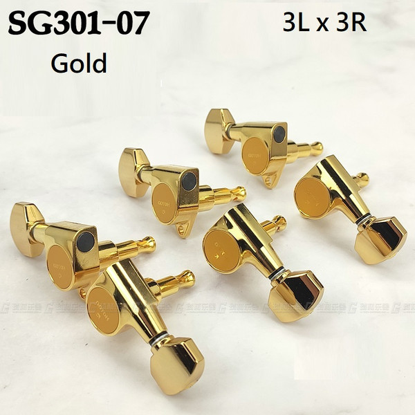 Gotoh SG301-07 GG Guitar Tuning Machines 3Lx3R Set — Gold