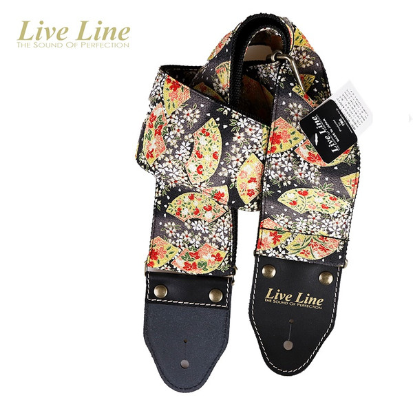 Live Line Japanesque Series Japanese Fan Wide Bass Strap — Made in Japan