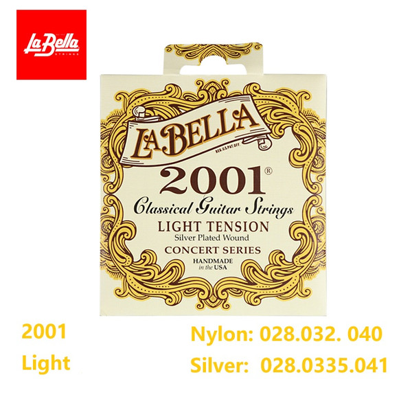 La Bella 2001 Classical Guitar Strings – Light Tension