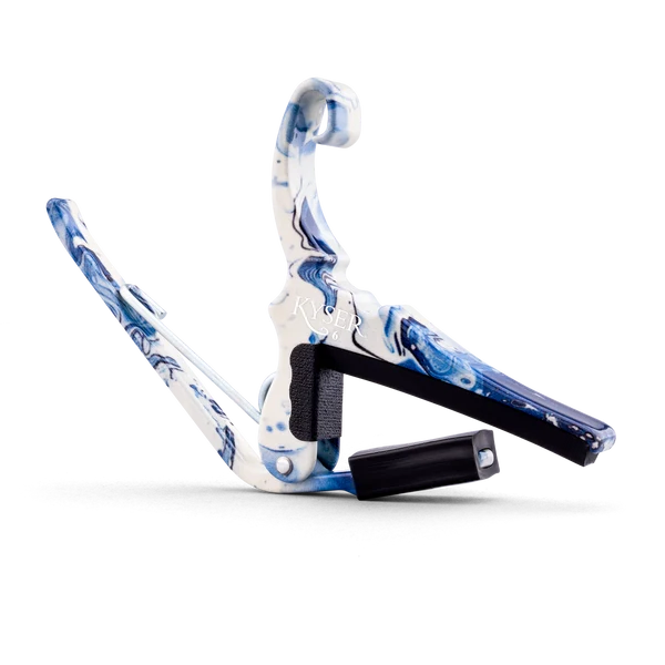 Kyser × Gopherwood Quick-Change Capo – White Porcelain (6-String Acoustic)