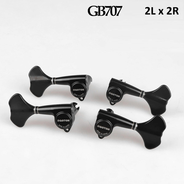 Gotoh GB707 Bass Tuning Machines L2+R2 - Black