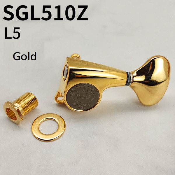 Gotoh SGL510Z-L5 Tuning Machines L3+R3 - Gold
