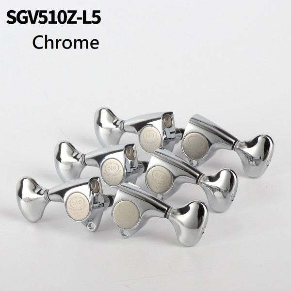 Gotoh SGV510Z-L5  Vintage 6-o'clock Guitar Tuning Machines L3+R3 - Chrome