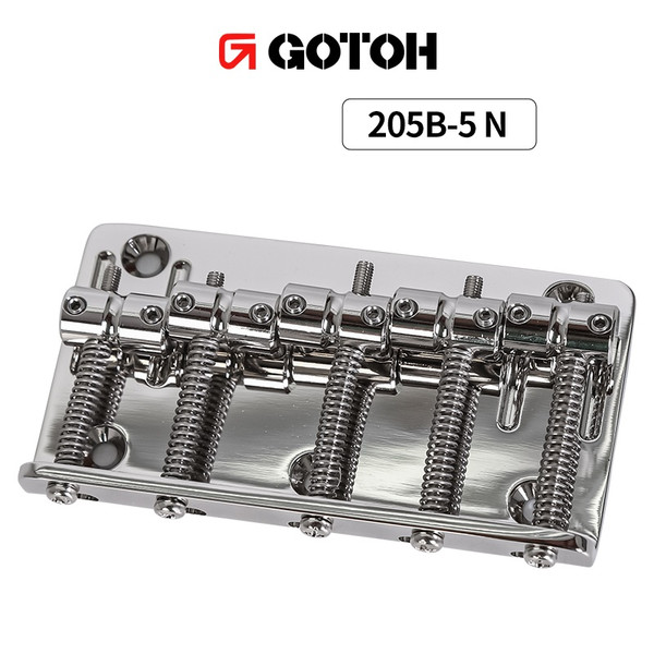 Gotoh 205B-5 5-String Bass Bridge - Nickel