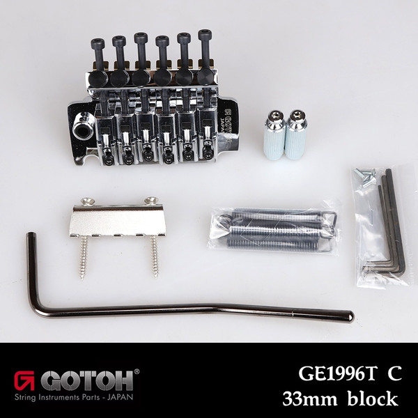 Gotoh GE1996T Double-Locking Tremolo 33mm Block - Chrome