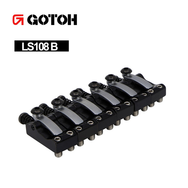 Gotoh LS108 Locking Bridge Saddles (Set of 6) - Black
