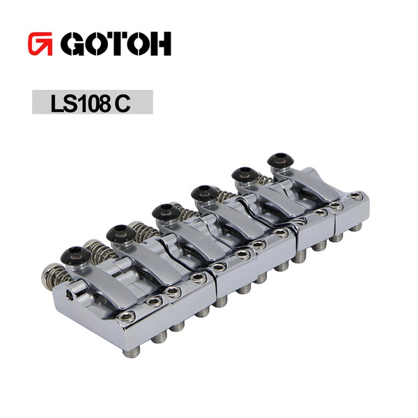 Gotoh LS108 Locking Bridge Saddles (Set of 6) - Chrome