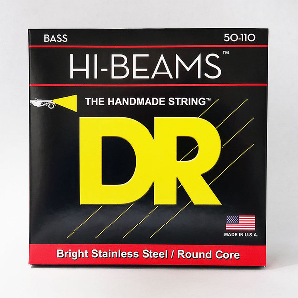 DR Strings ER-50 Hi-Beam Stainless Steel Heavy Bass Guitar Strings 50-110