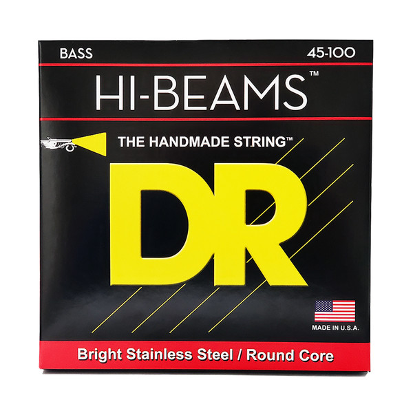 DR Strings MLR-45 Hi-Beam Stainless Steel Light to Medium Bass Guitar Strings 45-100