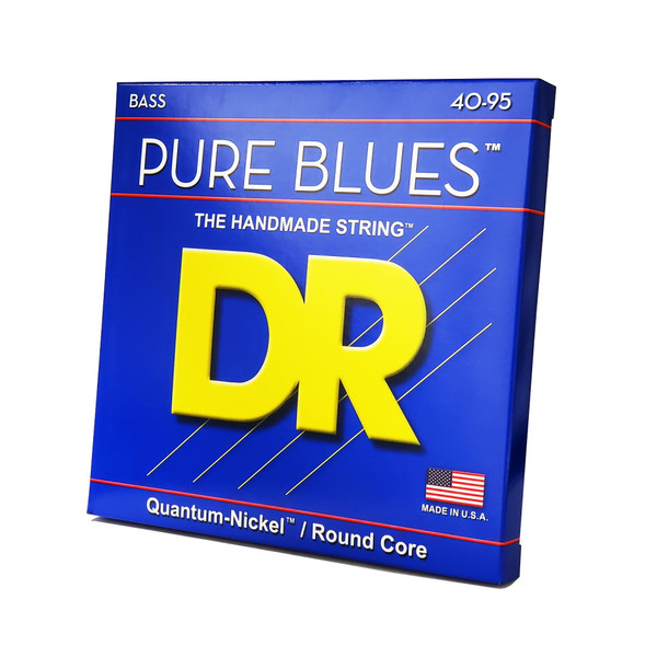 DR Strings PBVW-40 Pure Blues Quantum Nickel Extra Light Bass Guitar Strings 40-95