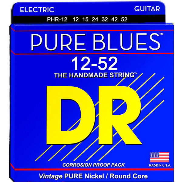 DR Strings PHR-12 Pure Blues Pure Nickel Extra Heavy Electric Guitar Strings 12-52