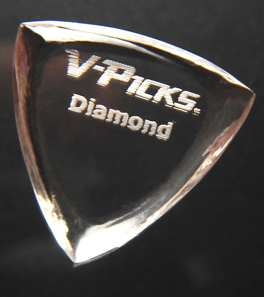 V-Picks Diamond Pointed Crystal Clear 4.0mm Guitar Pick