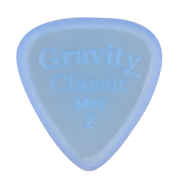 Gravity Classic Mini (Jazz) 2.0mm Blue Master Finish Guitar Pick