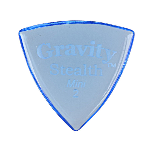 Gravity Stealth Mini (Jazz) 2.0mm Blue Polished Guitar Pick