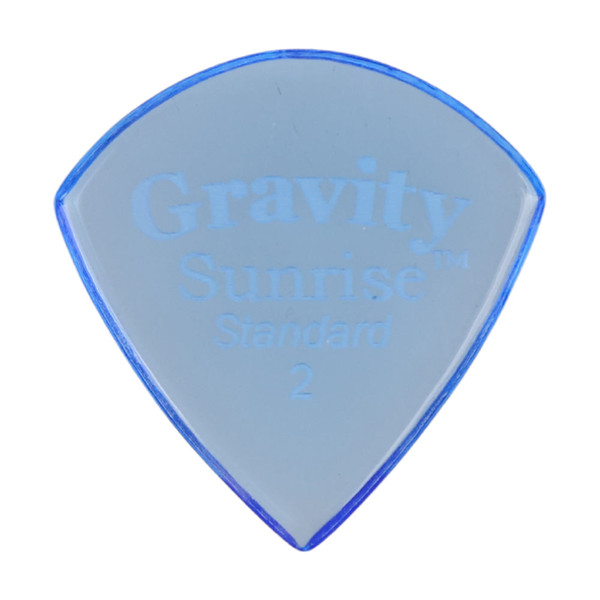 Gravity Sunrise Standard 2.0mm Blue Polished Guitar Pick