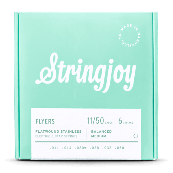 Stringjoy Flyers | Balanced Medium Gauge (11-50) Flatwound Stainless Electric Guitar Strings